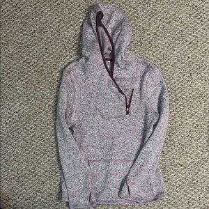 Kyodan Women's Heathered Hoodie with Maroon Trim